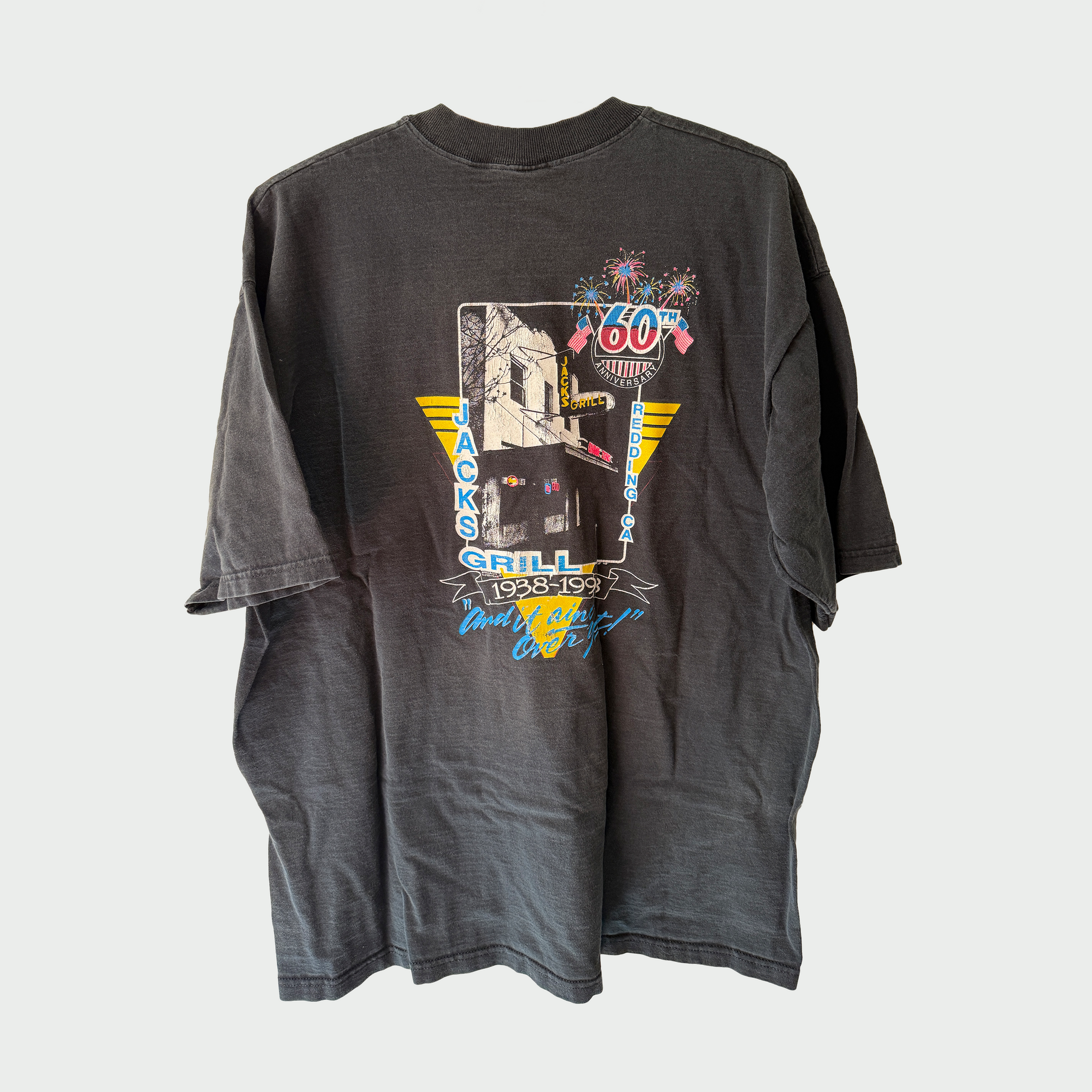 Vintage Tee "Jack's Grill" Redding CA | 1998 Vintage Black