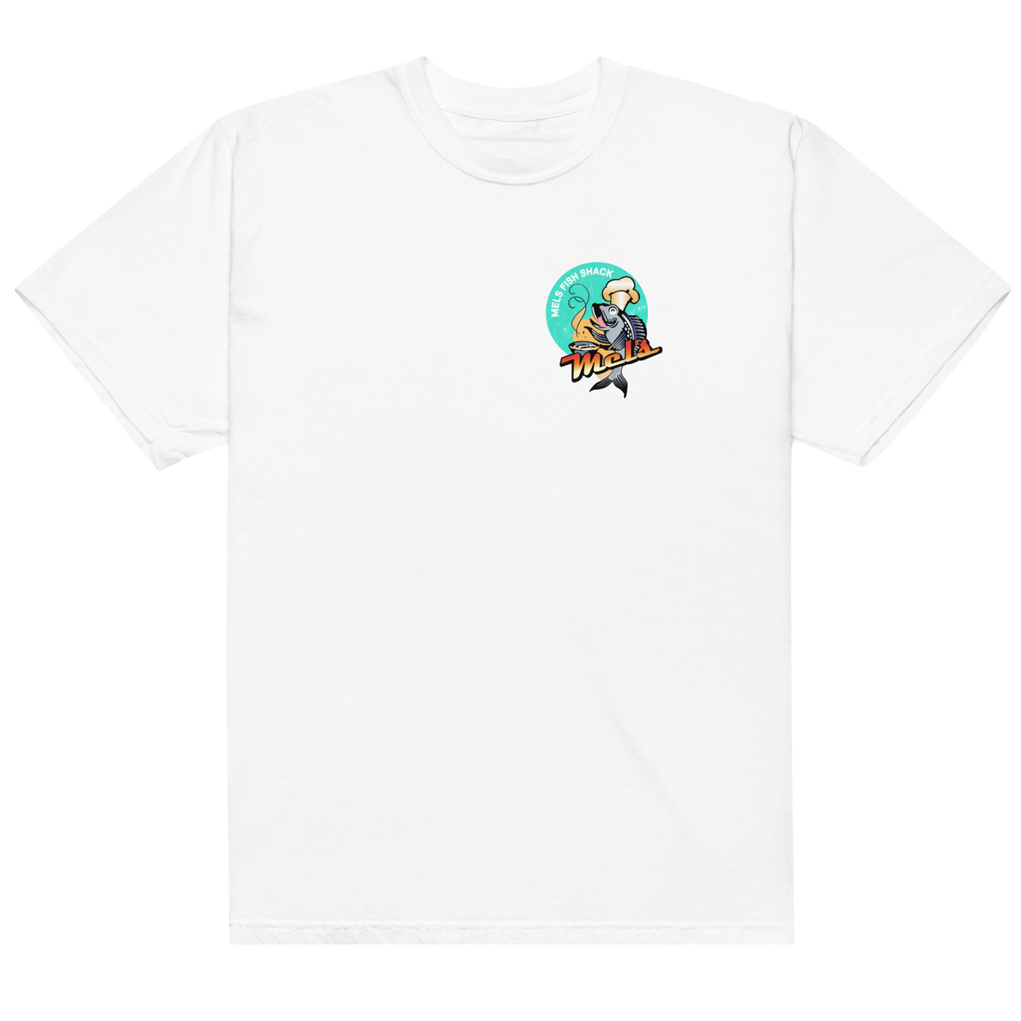 Mel's Fish Shack Collab Tee White