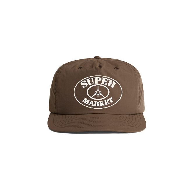 Supermarket Original Circle Logo Nylon Hat (Vintage Walnut Brown)